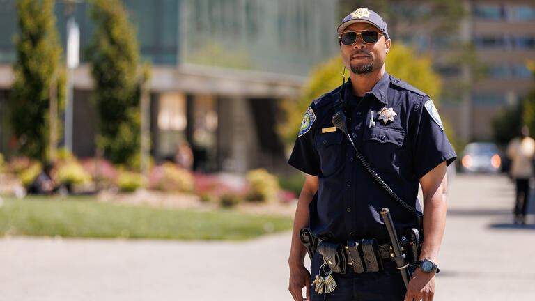 Public Safety officer on USF campus.