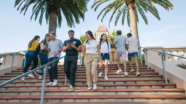 University of San Francisco Students on Lone Mountain