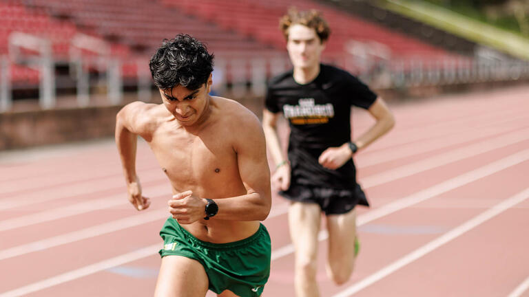 USF track athletes at practice