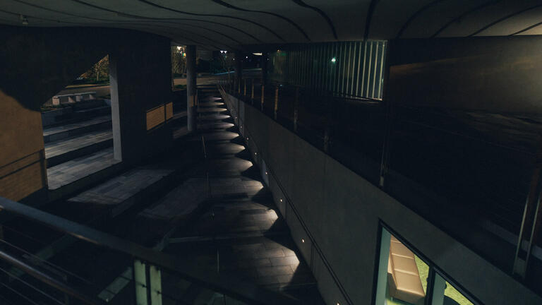 USF campus at night