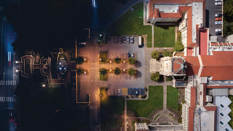 Aerial view of USF Lone Mountain