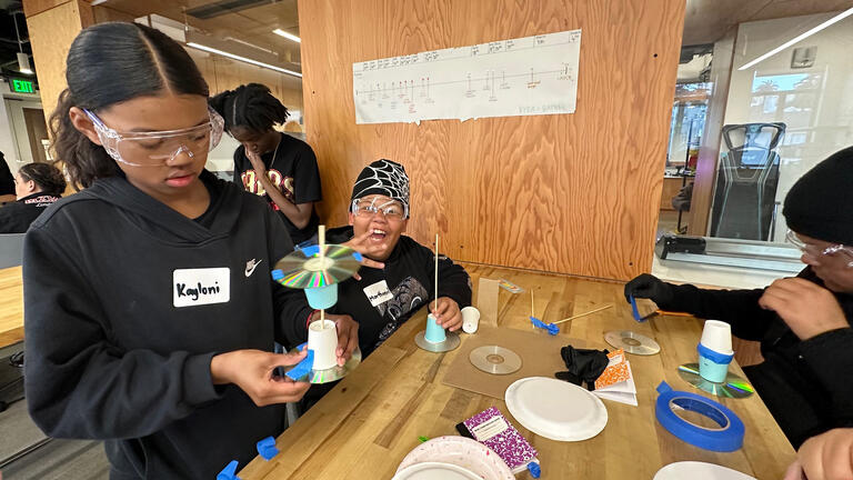 mentees build test cars