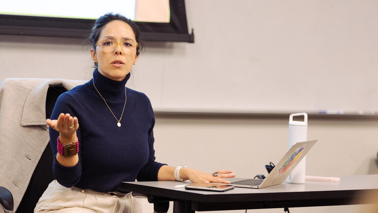 professor gestures in class