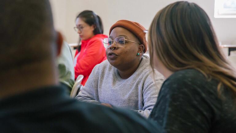a student in the classroom