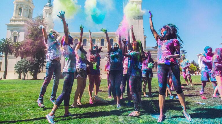 The Indian Holi festival welcomes spring to San Francisco in a burst of color