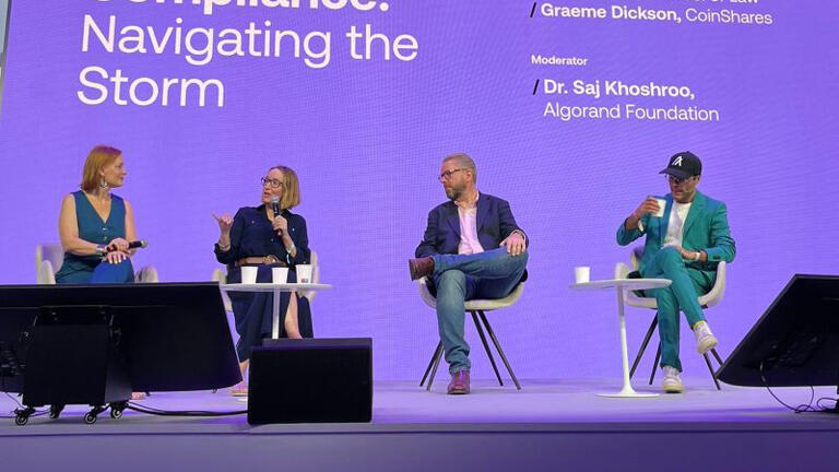 panel of speakers at event