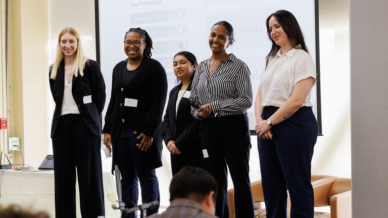 Group of students presenting at the Innovation Summit