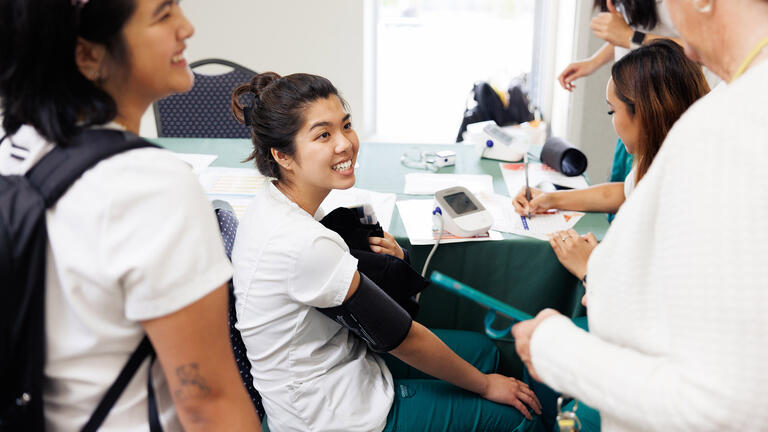Students attend the Health Promotion Services Annual Health Fair