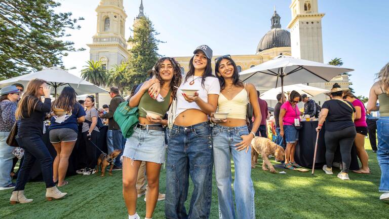USF students enjoy the food and music festival