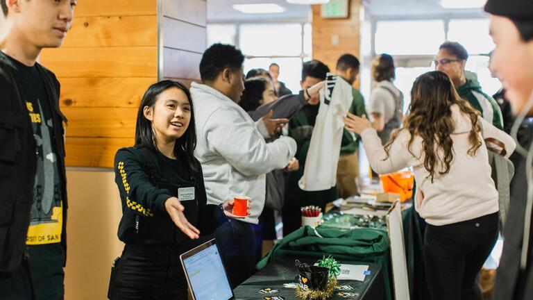 Students and Staff at a recent Graduate Fair