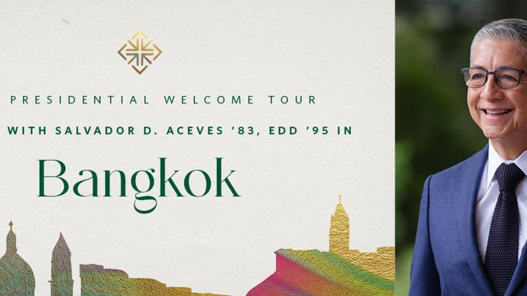 USF Presidential Welcome Tour. Connect with Salvador D. Aceves in Bangkok