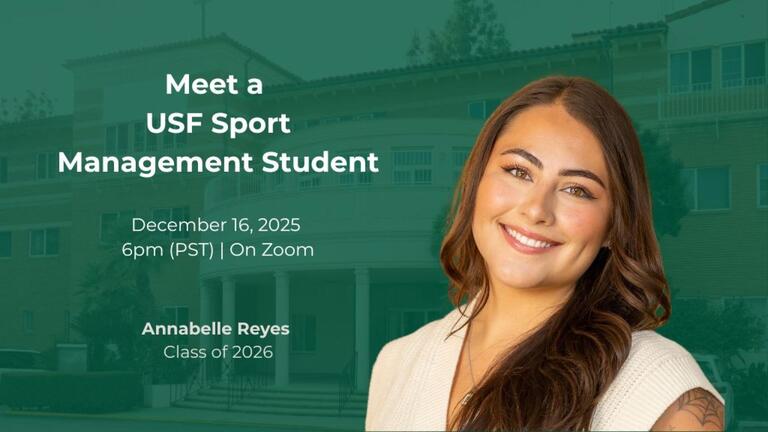 USF Sport Management Student Annabelle Reyes - December 16, 2025 - On Zoom
