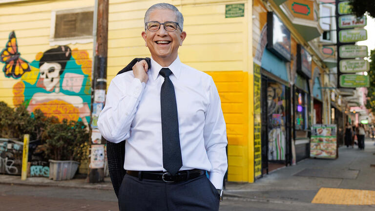 President Aceves smiling.