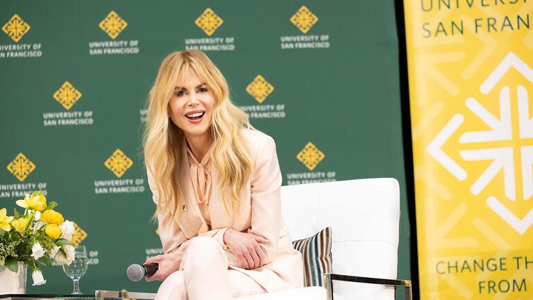 Nicole Kidman on stage at the Silk Speakers Series