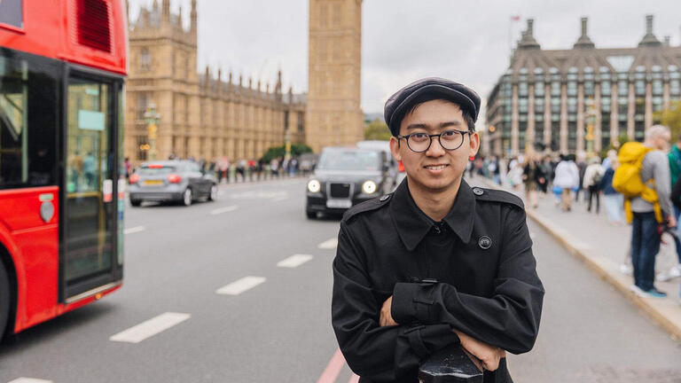 student in Westminster, London