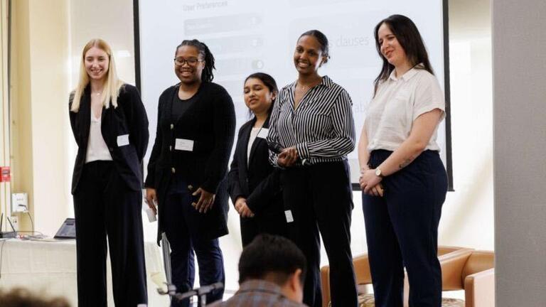 Students presenting
