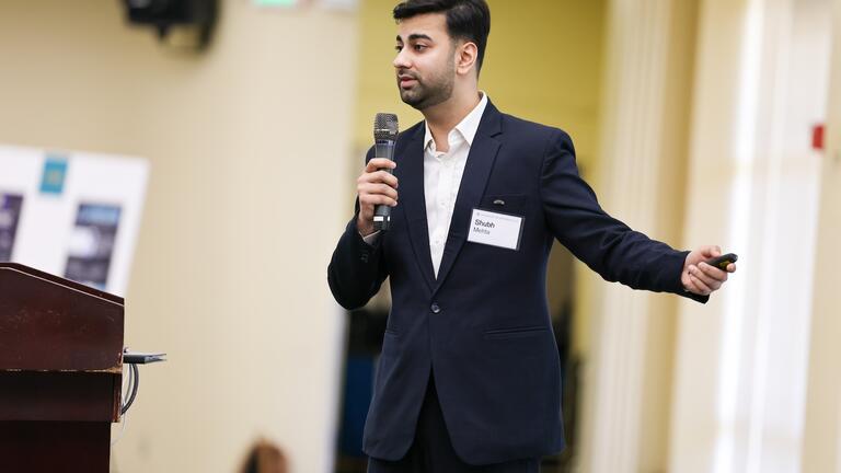 Read the story: Students Pitch Business Ideas to Entrepreneurs