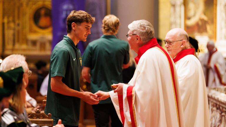 Attendees at Mass of the Holy Spirit
