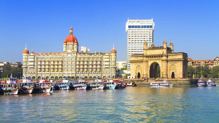 Waterfront in Mumbai, India on a sunny day