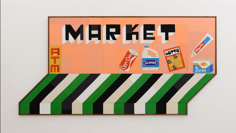 Market store sign 