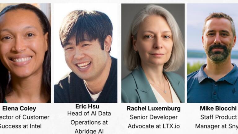 Elena Coley - Director of Customer Sucess at Intel , Eric Hsu - Head of AI Data Operations at Intel, Rachel Luxemberg - Senior Developer Advocate at LTX.io, Mike Biocchi- Staff Product Manager at Snyk