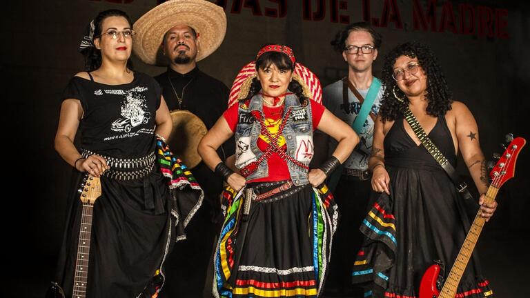 Members of Las Hijas de la Madre band