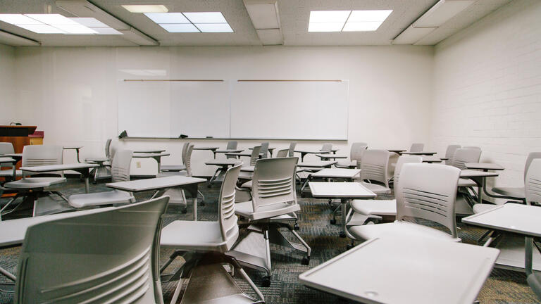 Empty classroom