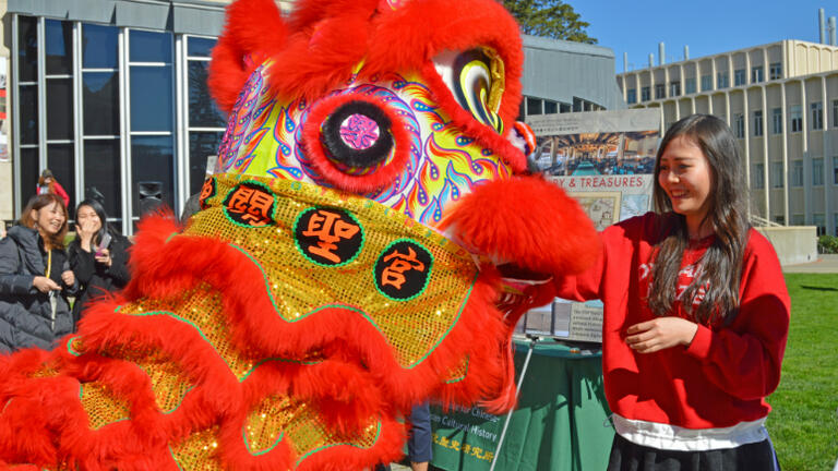 Lunar New Year celebrations in Gleeson Plaza