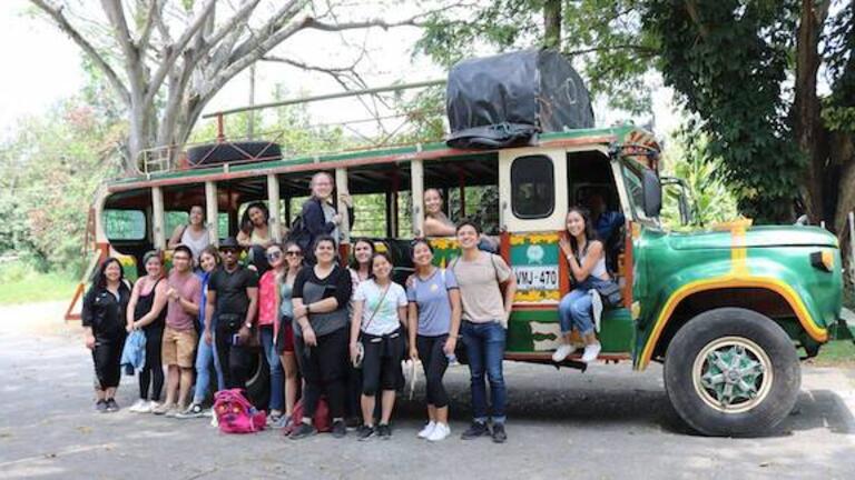 USF students on immersion trip
