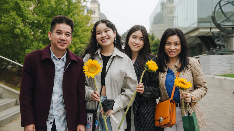 Kelly Tran and family