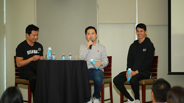 Speakers at the event An Evening with the Boba Guys