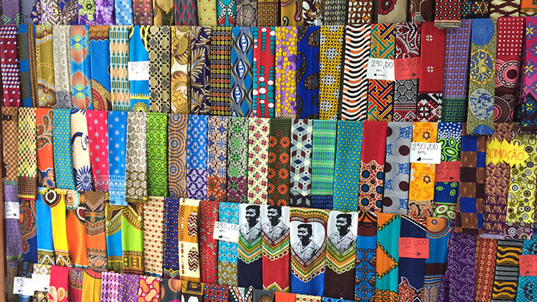 Image of textiles from the article "It Is Good to Have Something Different": Mutual Fashion Adaptation in the Context of Chinese Migration to Mozambique