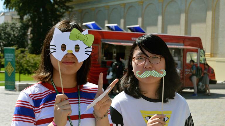 Students at Fall Festival