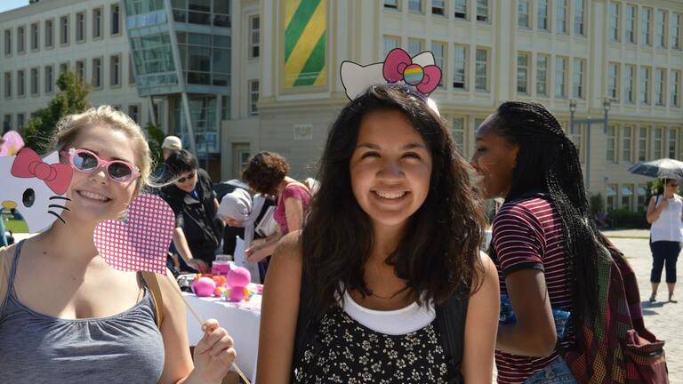 Students at Fall Festival