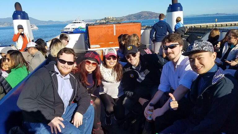 MAPS students take the ferry to Angel Island