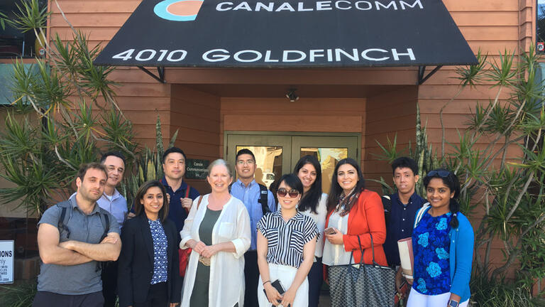 Biotech students at Canale Communications
