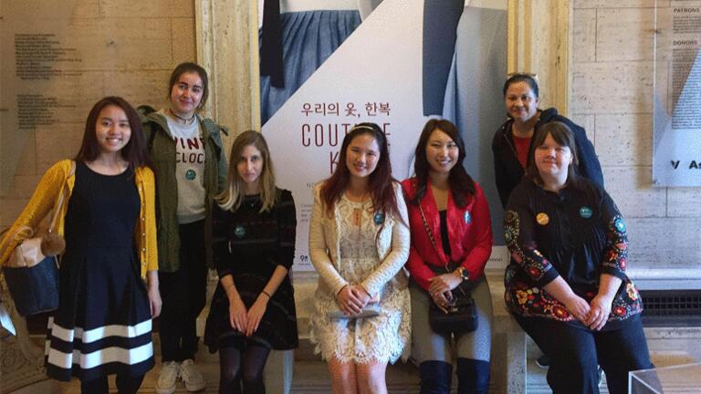 Students at Asian Art Museum