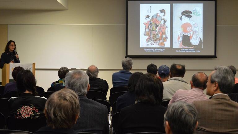 Professor Karen Fraser introduces film Miss Hokusai with an overview of Japan during the Edo period