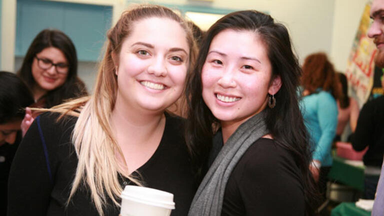 USF School Counseling Students Emily Baize & Brenda Law (Left to Right) at the Mind, Body, Soul Pop-up Event.