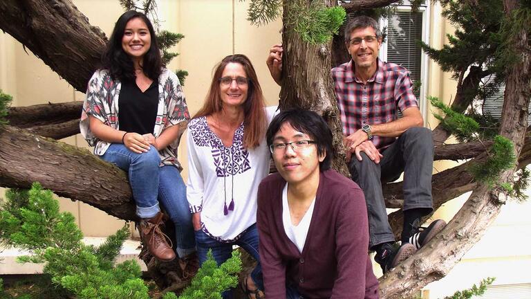 Left to right: Gail Vinnacombe, Prof. Claire Castro, Simon Luo, Prof. William Karney.