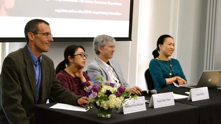 Panelists smiling