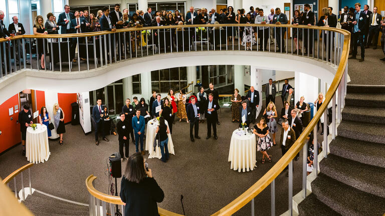 alumni gathered in Kendrick Hall