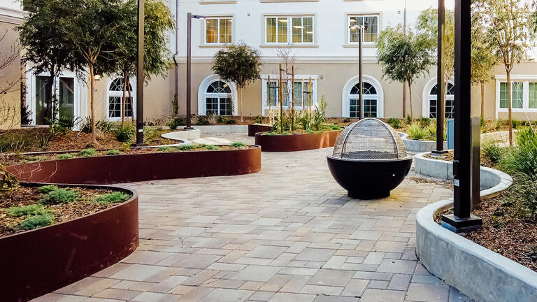 Courtyard at East Residence Hall