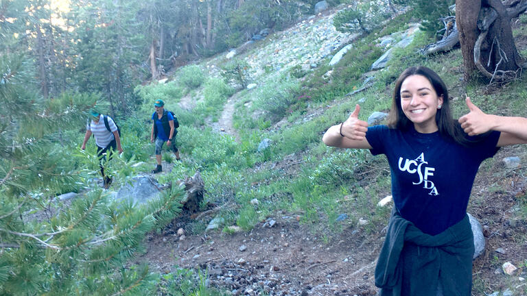 Nyla Leonardi ’19 annual field research trip documenting the behavior of juvenile Belding’s ground squirrels