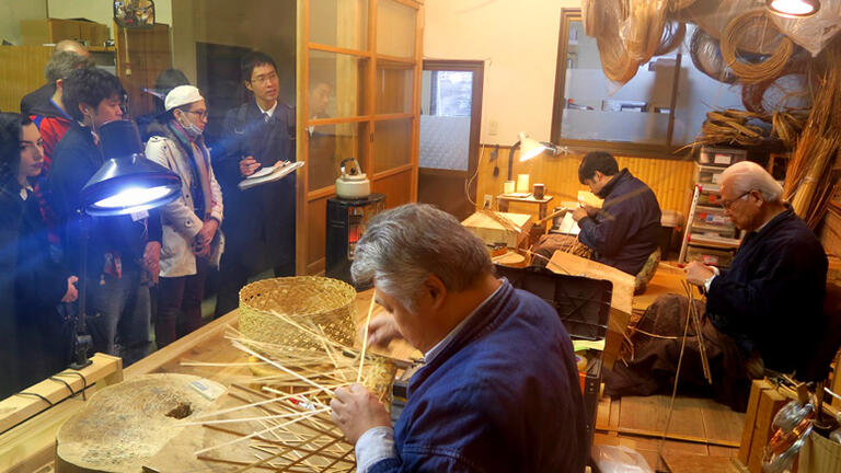 Master basket makers, Arima Hot Springs, Kobe