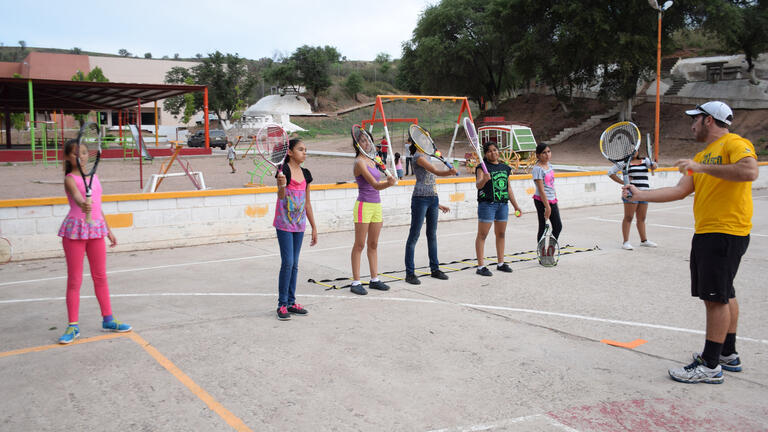 Charlie Cutler MAIS '15 is launching a new tennis and tutoring program at the U.S.-Mexico border to build bridges between communities