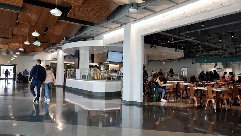 Open Door dining area on Lone Mountain