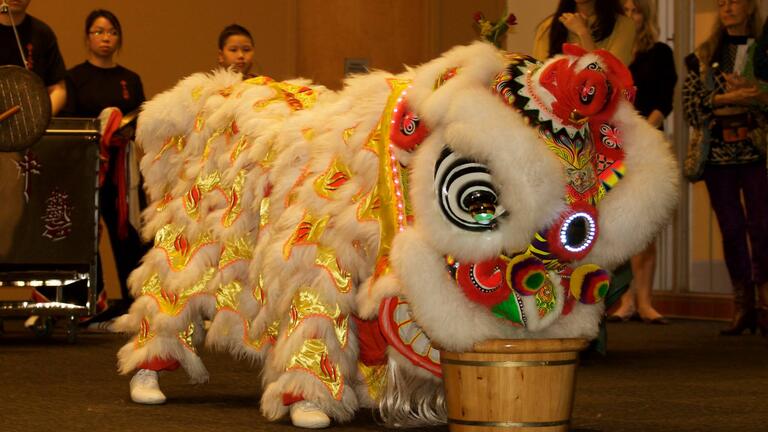 The Center for Asia Pacific Studies welcomed in the lunar new year with a lion dance performance