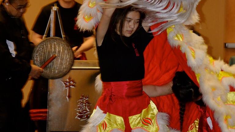 The Center for Asia Pacific Studies welcomed in the lunar new year with a lion dance performance