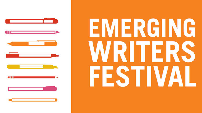 A poster for the USF Emerging Writers Festival